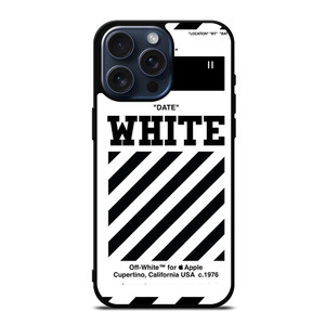 OFF WHITE DATE TIME iPhone 15 Pro Max Case OFF WHITE DATE TIME iPhone 15 Pro Max Case
