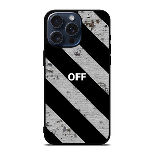 OFF WHITE LOGO STRIPE iPhone 15 Pro Max Case OFF WHITE LOGO STRIPE iPhone 15 Pro Max Case