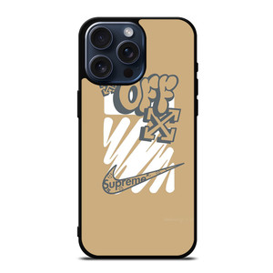 OFF WHITE NIKE SUPREME LOGO iPhone 15 Pro Max Case OFF WHITE NIKE SUPREME LOGO iPhone 15 Pro Max Case