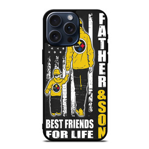 PITTSBURGH STEELERS FATHER AND SON iPhone 15 Pro Max Case PITTSBURGH STEELERS FATHER AND SON iPhone 15 Pro Max Case