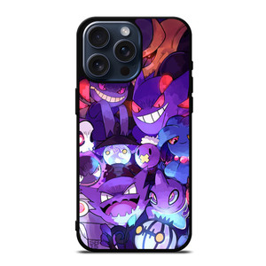 POKEMON GASTLY HAUNTER GENGAR ART GO iPhone 15 Pro Max Case POKEMON GASTLY HAUNTER GENGAR ART GO iPhone 15 Pro Max Case