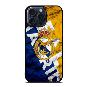 REAL MADRID MARBLE ART LOGO iPhone 15 Pro Max Case