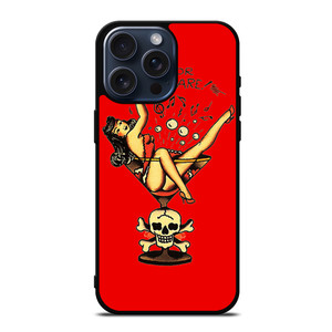 SAILOR JERRY BEWARE iPhone 15 Pro Max Case SAILOR JERRY BEWARE iPhone 15 Pro Max Case