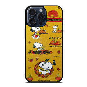SNOOPY THE PEANUTS THANKSGIVING iPhone 15 Pro Max Case SNOOPY THE PEANUTS THANKSGIVING iPhone 15 Pro Max Case