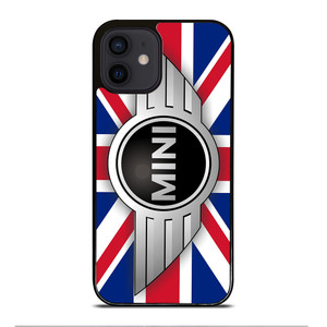 UNION JACK BLUE MINI COPER LOGO iPhone 12 Mini Case UNION JACK BLUE MINI COPER LOGO iPhone 12 Mini Case