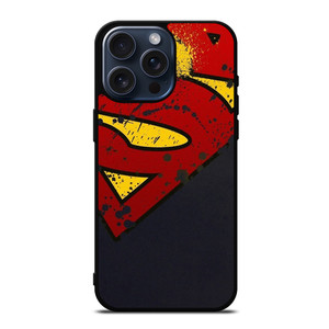 SUPERMAN LOGO BRUSH iPhone 15 Pro Max Case SUPERMAN LOGO BRUSH iPhone 15 Pro Max Case