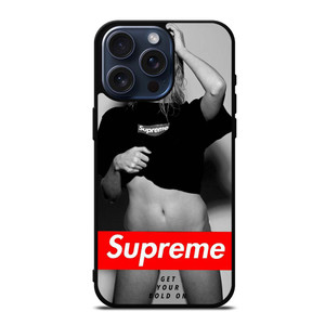 SUPREME GET YOUR BOLD ON iPhone 15 Pro Max Case SUPREME GET YOUR BOLD ON iPhone 15 Pro Max Case