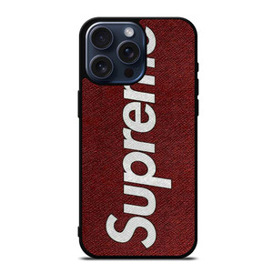 SUPREME LOGO ON CANVAS iPhone 15 Pro Max Case