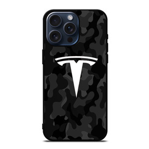 TESLA MOTORS LOGO CAMO iPhone 15 Pro Max Case TESLA MOTORS LOGO CAMO iPhone 15 Pro Max Case
