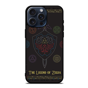 THE LEGEND OF ZELDA GAME ICON LOGO iPhone 15 Pro Max Case THE LEGEND OF ZELDA GAME ICON LOGO iPhone 15 Pro Max Case