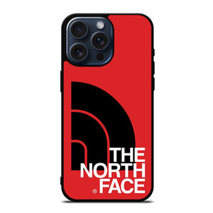 THE NORTH FACE LOGO BLACK RED iPhone 15 Pro Max Case THE NORTH FACE LOGO BLACK RED iPhone 15 Pro Max Case
