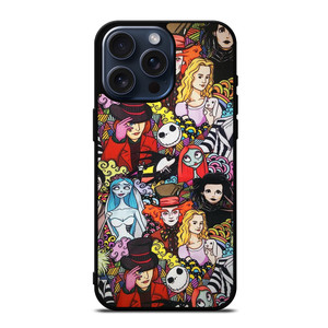 TIM BURTON CHARACTERS iPhone 15 Pro Max Case TIM BURTON CHARACTERS iPhone 15 Pro Max Case