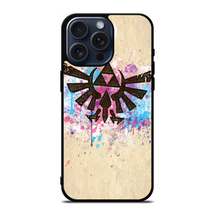 TRIFORCE SPLASH EMBLEM ART iPhone 15 Pro Max Case TRIFORCE SPLASH EMBLEM ART iPhone 15 Pro Max Case