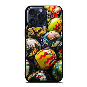 VALENTINO ROSSI AGV COLLECTION HELMETS iPhone 15 Pro Max Case VALENTINO ROSSI AGV COLLECTION HELMETS iPhone 15 Pro Max Case