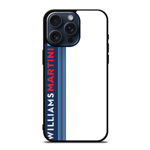 WILLIAMS MARTINI RACING TEAM STRIPE iPhone 15 Pro Max Case WILLIAMS MARTINI RACING TEAM STRIPE iPhone 15 Pro Max Case