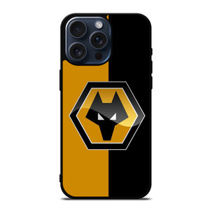 WOLVERHAMPTON WANDERERS FOOTBALL LOGO iPhone 15 Pro Max Case WOLVERHAMPTON WANDERERS FOOTBALL LOGO iPhone 15 Pro Max Case