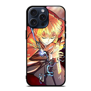 ZENITSU ANIME DEMON SLAYER iPhone 15 Pro Max Case ZENITSU ANIME DEMON SLAYER iPhone 15 Pro Max Case