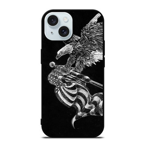 AMERICAN FLAG EAGLE SKETCH iPhone 15 Case Cover AMERICAN FLAG EAGLE SKETCH iPhone 15 Case Cover