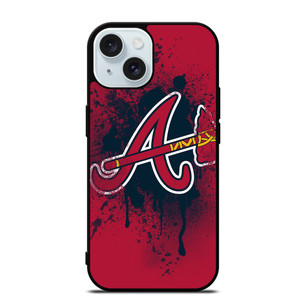 ATLANTA BRAVES MLB LOGO ICON iPhone 15 Case Cover ATLANTA BRAVES MLB LOGO ICON iPhone 15 Case Cover