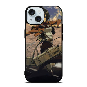 ATTACK ON TITAN MIKASA ACKERMAN iPhone 15 Case Cover ATTACK ON TITAN MIKASA ACKERMAN iPhone 15 Case Cover
