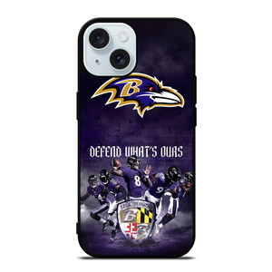 BALTIMORE RAVENS DEFEND iPhone 15  Case Cover