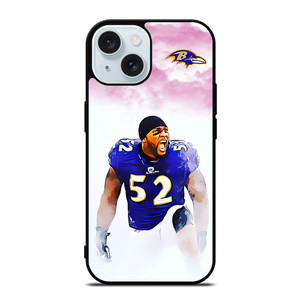 BALTIMORE RAVENS RAY LEWIS 52 iPhone 15  Case Cover BALTIMORE RAVENS RAY LEWIS 52 iPhone 15  Case Cover