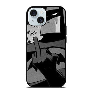 BATMAN MIDDLE FINGER iPhone 15 Case Cover BATMAN MIDDLE FINGER iPhone 15 Case Cover
