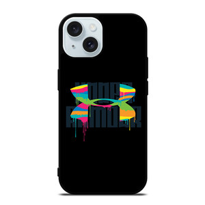 BLACK UNDER ARMOUR iPhone 15 Case Cover BLACK UNDER ARMOUR iPhone 15 Case Cover