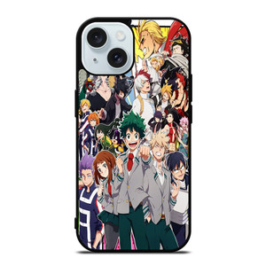 BOKU NO HERO ANIME CHARACTER ILLUSTRATION iPhone 15 Case Cover BOKU NO HERO ANIME CHARACTER ILLUSTRATION iPhone 15 Case Cover