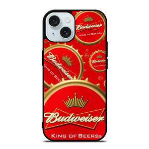 BUDWEISER BOTTLE CAP LOGO iPhone 15 Case Cover BUDWEISER BOTTLE CAP LOGO iPhone 15 Case Cover
