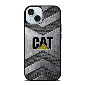 CATERPILLAR TRACTOR CAT METAL LOGO iPhone 15  Case Cover CATERPILLAR TRACTOR CAT METAL LOGO iPhone 15  Case Cover