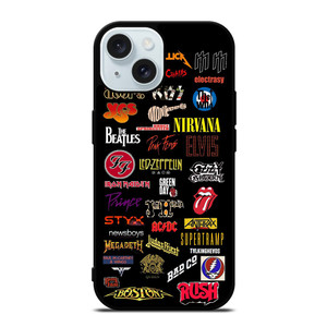 CLASSIC ROCK BAND LOGO iPhone 15  Case Cover CLASSIC ROCK BAND LOGO iPhone 15  Case Cover
