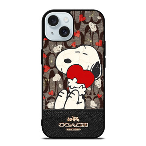 COACH NEW YORK SNOOPY iPhone 15  Case Cover