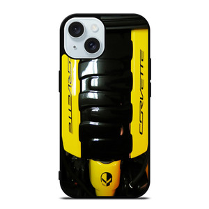 CORVETTE ENGINE YELLOW iPhone 15  Case Cover