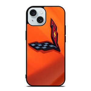 CORVETTE ORANGE LOGO iPhone 15 Case Cover CORVETTE ORANGE LOGO iPhone 15 Case Cover