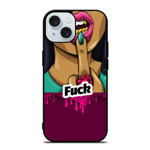 DOPE FUCK GIRL VIOLET iPhone 15  Case Cover DOPE FUCK GIRL VIOLET iPhone 15  Case Cover