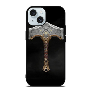 GOD OF WAR RAGNAROK HAMMER OF THOR iPhone 15 Case Cover GOD OF WAR RAGNAROK HAMMER OF THOR iPhone 15 Case Cover