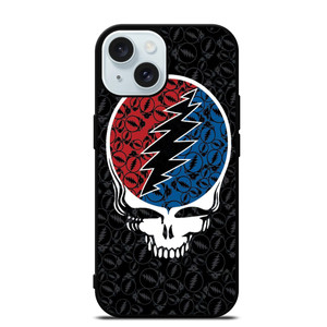 GRATEFUL DEAD FACE iPhone 15  Case Cover GRATEFUL DEAD FACE iPhone 15  Case Cover