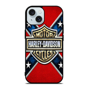 HARLEY DAVIDSON FLAG LOGO iPhone 15  Case Cover