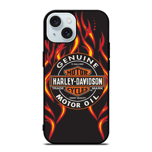 HARLEY DAVIDSON GENUINE MOTOR OIL BADGE iPhone 15  Case Cover