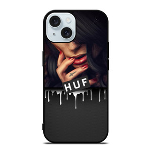 HUF GIRL ILLUSTRATION iPhone 15 Case Cover HUF GIRL ILLUSTRATION iPhone 15 Case Cover