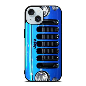 JEEP WRANGLER POLAR FRONT BLUE iPhone 15 Case Cover JEEP WRANGLER POLAR FRONT BLUE iPhone 15 Case Cover
