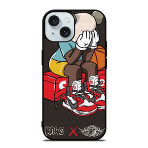 KAWS AIR JORDAN SUPREME iPhone 15 Case Cover KAWS AIR JORDAN SUPREME iPhone 15 Case Cover