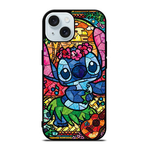 LILO & STITCH STAINED GLASS iPhone 15  Case Cover
