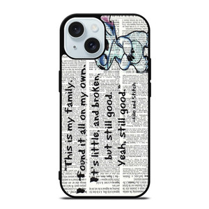 LILO AND STITCH QUOTES Disney iPhone 15 Case Cover LILO AND STITCH QUOTES Disney iPhone 15 Case Cover