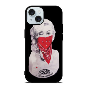 MARILYN MONROE RED BANDANA GANGSTER iPhone 15  Case Cover
