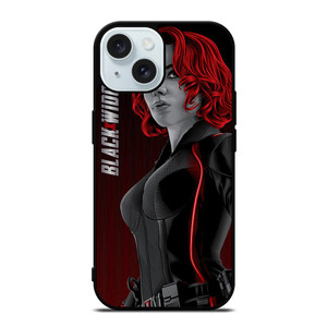 MARVEL BLACK WIDOW AVENGERS ART iPhone 15  Case Cover