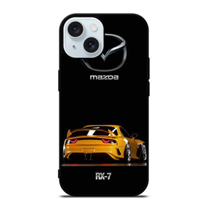 MAZDA RX7 YELLOW CARS iPhone 15 Case Cover MAZDA RX7 YELLOW CARS iPhone 15 Case Cover