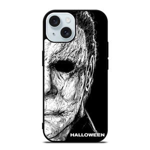 MICHAEL MYERS FACE HALLOWEEN FACE ART iPhone 15  Case Cover