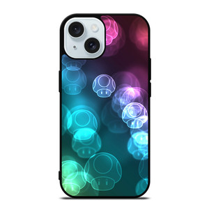 MUSHROOM NEON MARIO BROSS iPhone 15  Case Cover